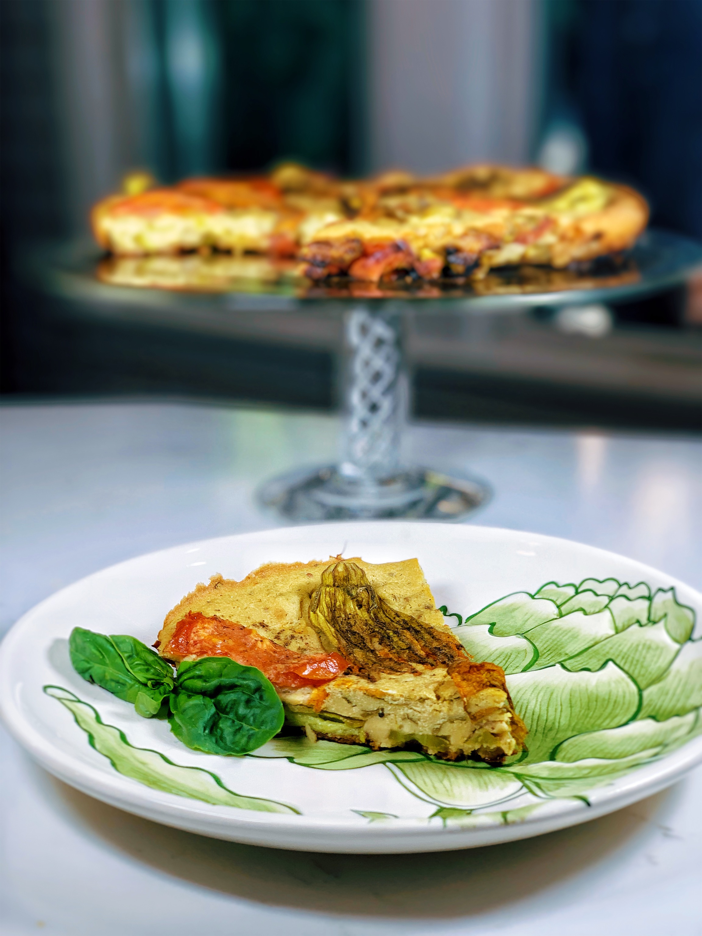 Squash Blossom Farinata &amp;quot;Frittata,&amp;quot; Vegan, Gluten-free • Rachael ...